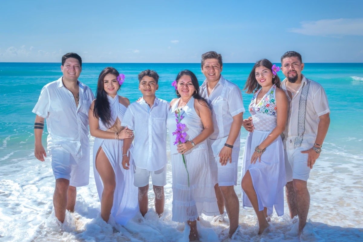 Fotografía familiar grupal